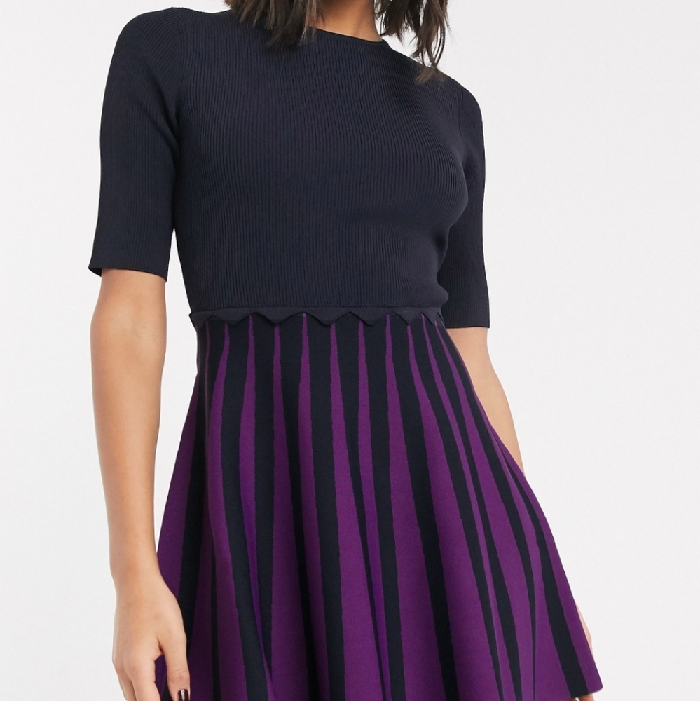 🔥LAST 1🔥NWT TED BAKER KNIT SKATER DRESS - Picture 9 of 10